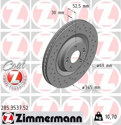 Brake Disc (285.3537.52)