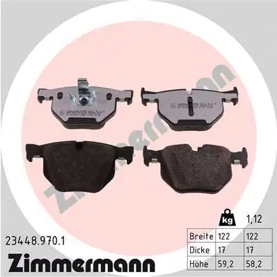 Brake Pad Set, disc brake (23448.970.1)