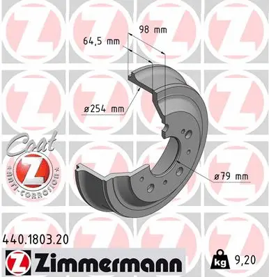 Brake Drum (440.1803.20)