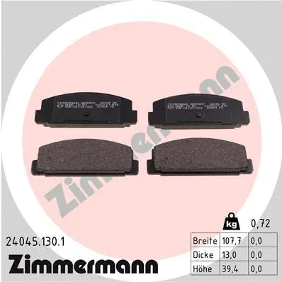 Brake Pad Set, disc brake (24045.130.1)