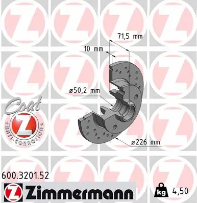 Brake Disc (600.3201.52)