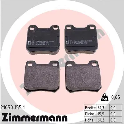 Brake Pad Set, disc brake (21050.155.1)