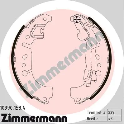Brake Shoe Set (10990.158.4)