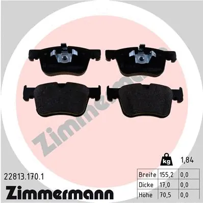 Brake Pad Set, disc brake (22813.170.1)
