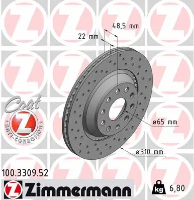 Brake Disc (100.3309.52)