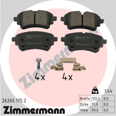 Brake Pad Set, disc brake (26265.175.2)