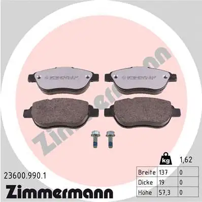 Brake Pad Set, disc brake (23600.990.1)