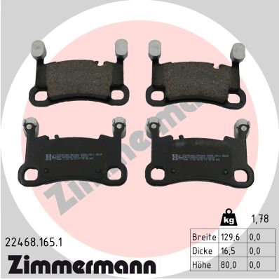 Brake Pad Set, disc brake (22468.165.1)