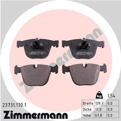 Brake Pad Set, disc brake (23731.170.1)