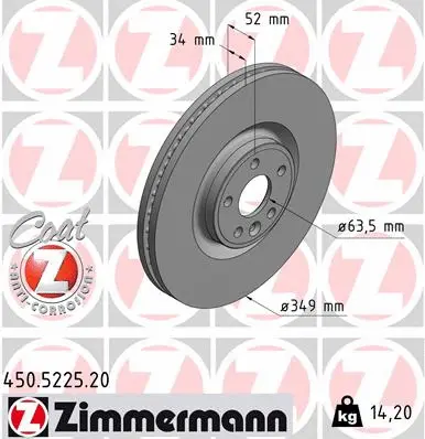 Brake Disc (450.5225.20)