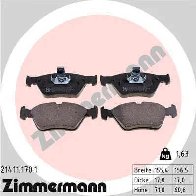 Brake Pad Set, disc brake (21411.170.1)