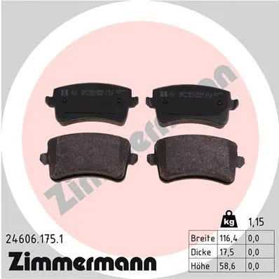 Brake Pad Set, disc brake (24606.175.1)