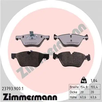 Brake Pad Set, disc brake (23793.900.1)