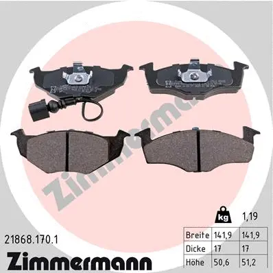 Brake Pad Set, disc brake (21868.170.1)