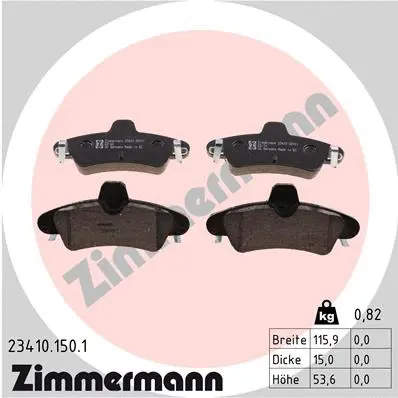 Brake Pad Set, disc brake (23410.150.1)