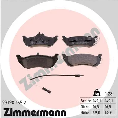 Brake Pad Set, disc brake (23190.165.2)