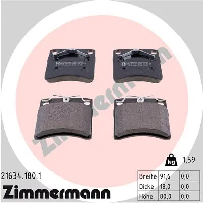 Brake Pad Set, disc brake (21634.180.1)