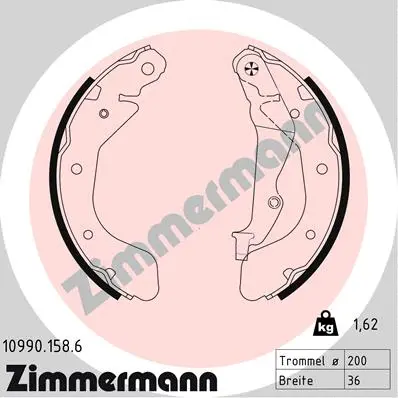 Brake Shoe Set (10990.158.6)