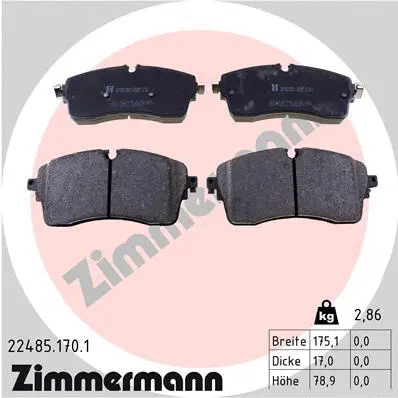 Brake Pad Set, disc brake (22485.170.1)