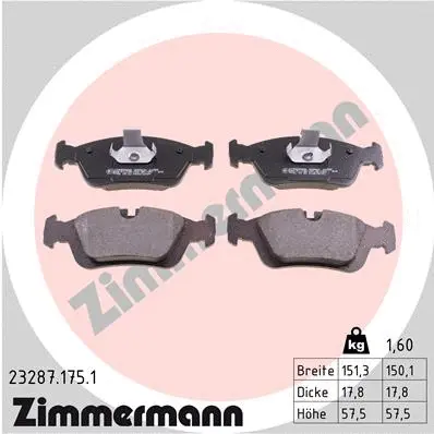 Brake Pad Set, disc brake (23287.175.1)