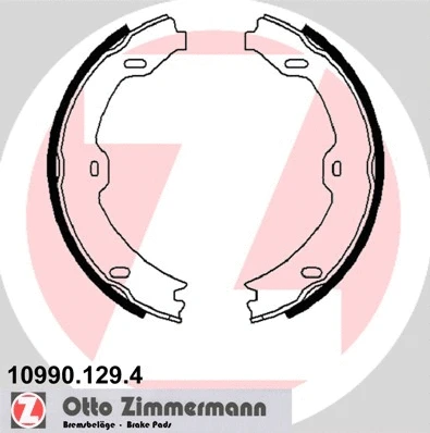 Brake Shoe Set, parking brake (10990.129.4)