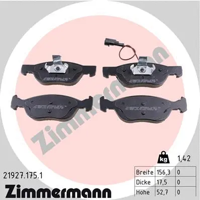 Brake Pad Set, disc brake (21927.175.1)