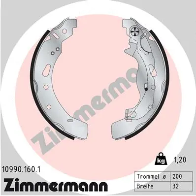 Brake Shoe Set (10990.160.1)