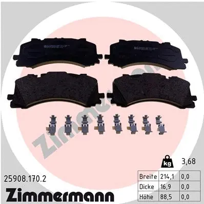 Brake Pad Set, disc brake (25908.170.2)