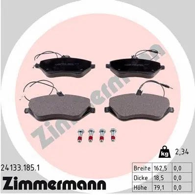 Brake Pad Set, disc brake (24133.185.1)