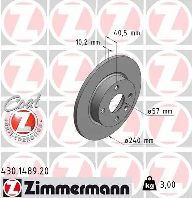 Brake Disc (430.1489.20)