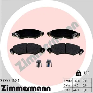 Brake Pad Set, disc brake (23253.160.1)