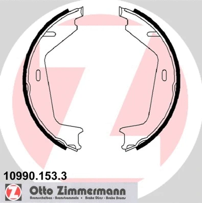 Brake Shoe Set, parking brake (10990.153.3)