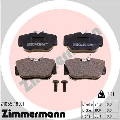 Brake Pad Set, disc brake (21055.180.1)