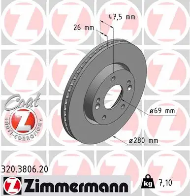 Brake Disc (320.3806.20)