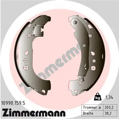 Brake Shoe Set (10990.159.5)
