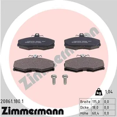 Brake Pad Set, disc brake (20861.180.1)