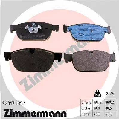 Brake Pad Set, disc brake (22317.185.1)