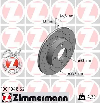 Brake Disc (100.1048.52)