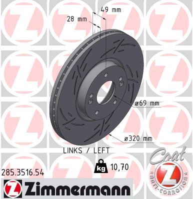 Brake Disc (285.3516.54)