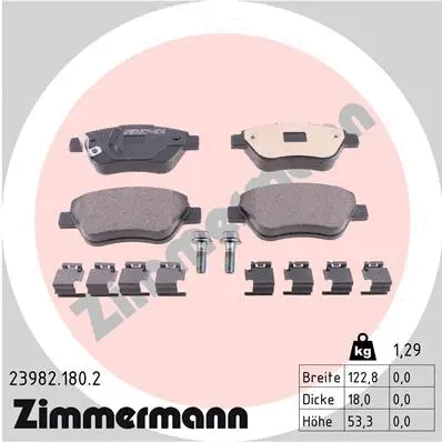 Brake Pad Set, disc brake (23982.180.2)