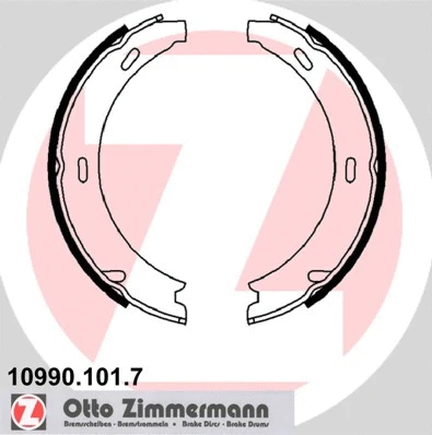 Brake Shoe Set, parking brake (10990.101.7)