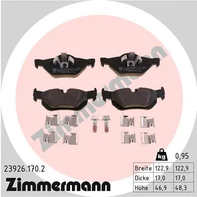 Brake Pad Set, disc brake (23926.170.2)