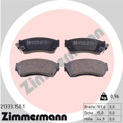 Brake Pad Set, disc brake (21333.150.1)