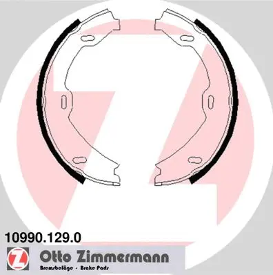 Brake Shoe Set, parking brake (10990.129.0)