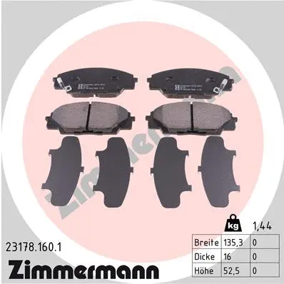 Brake Pad Set, disc brake (23178.160.1)