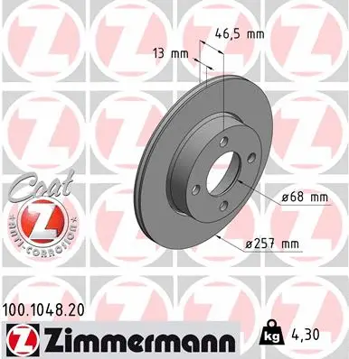 Brake Disc (100.1048.20)