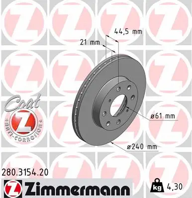 Brake Disc (280.3154.20)