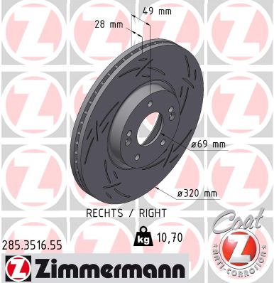 Brake Disc (285.3516.55)
