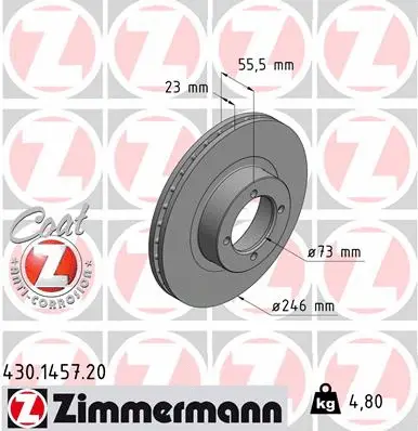 Brake Disc (430.1457.20)