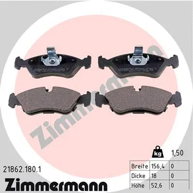 Brake Pad Set, disc brake (21862.180.1)